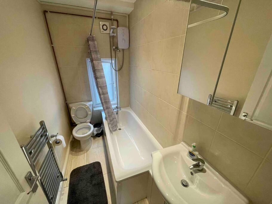 Comfortable 1 Bedroom And Double Sofa Bed Flat London Eksteriør bilde